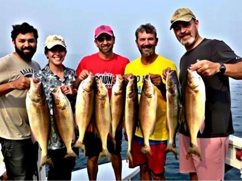 Indian players celebrating at community meetup Goa Gala Fishing Community Event